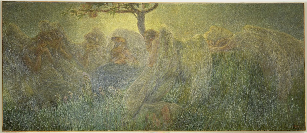 Szülés, 1891 alkotó: Gaetano Previati