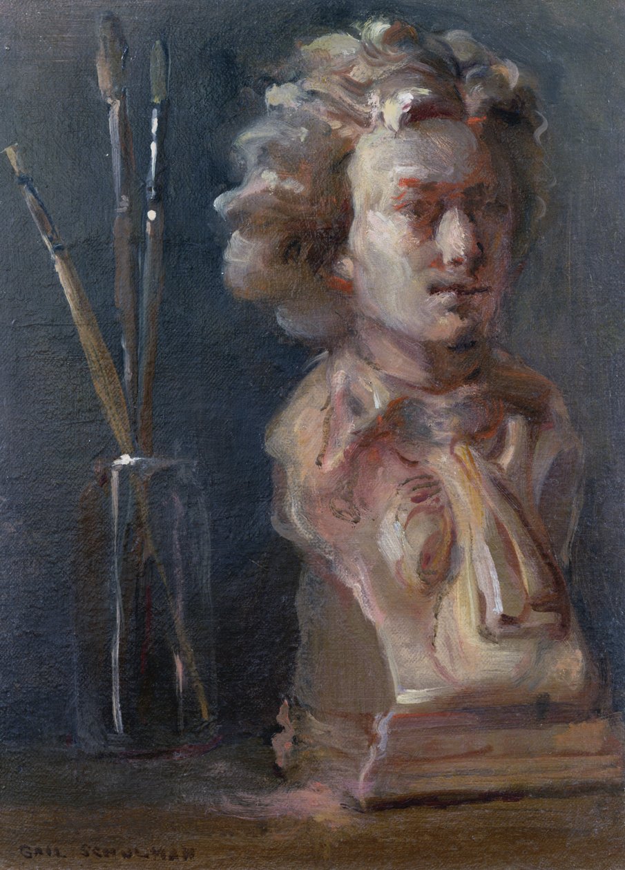 Beethoven (1770-1827) mellszobra ecsettel alkotó: Gail Schulman