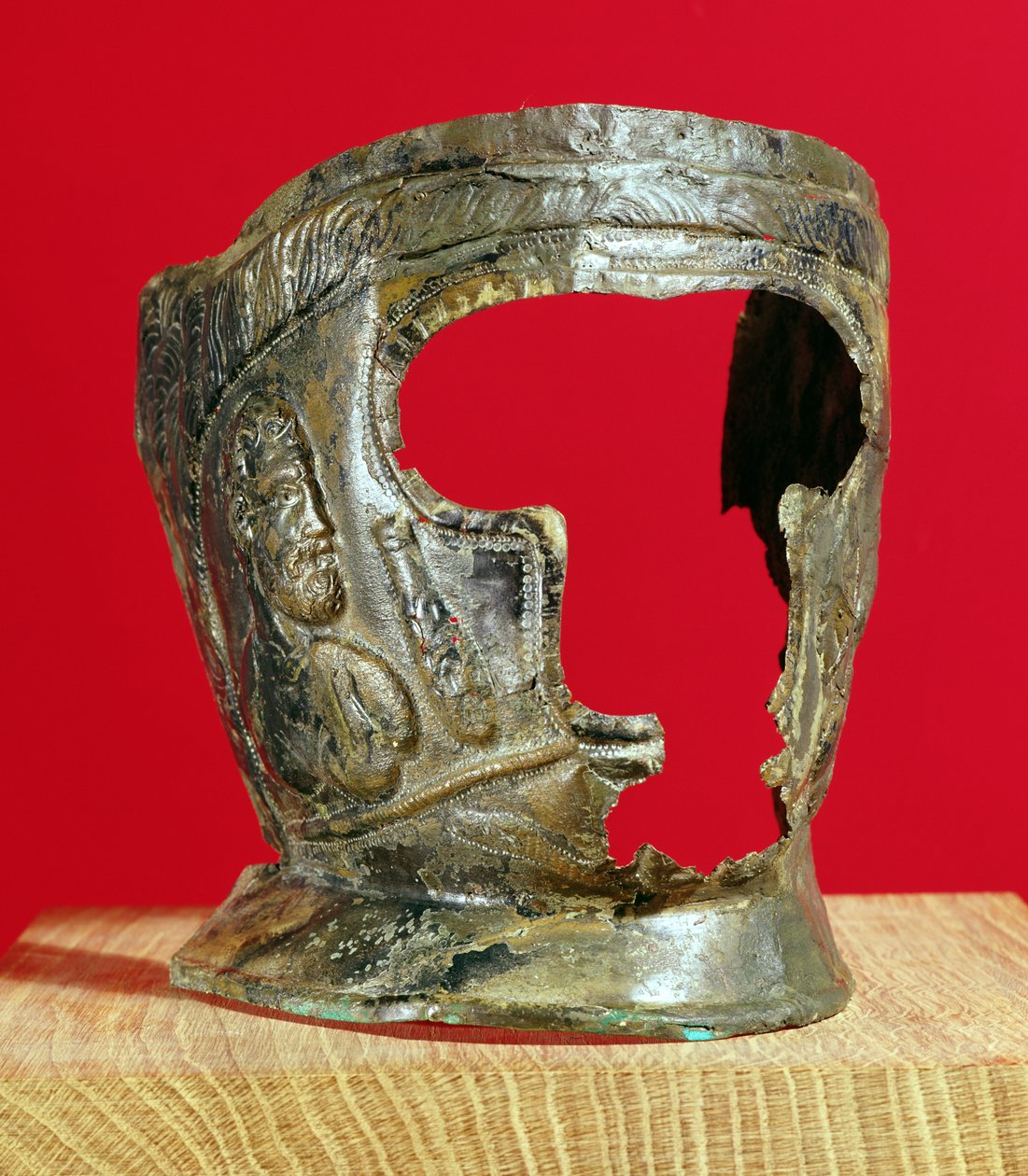 Gall-római gladiátor maszk, Kr.e. I. század vége (bronz) alkotó: Gallo Roman
