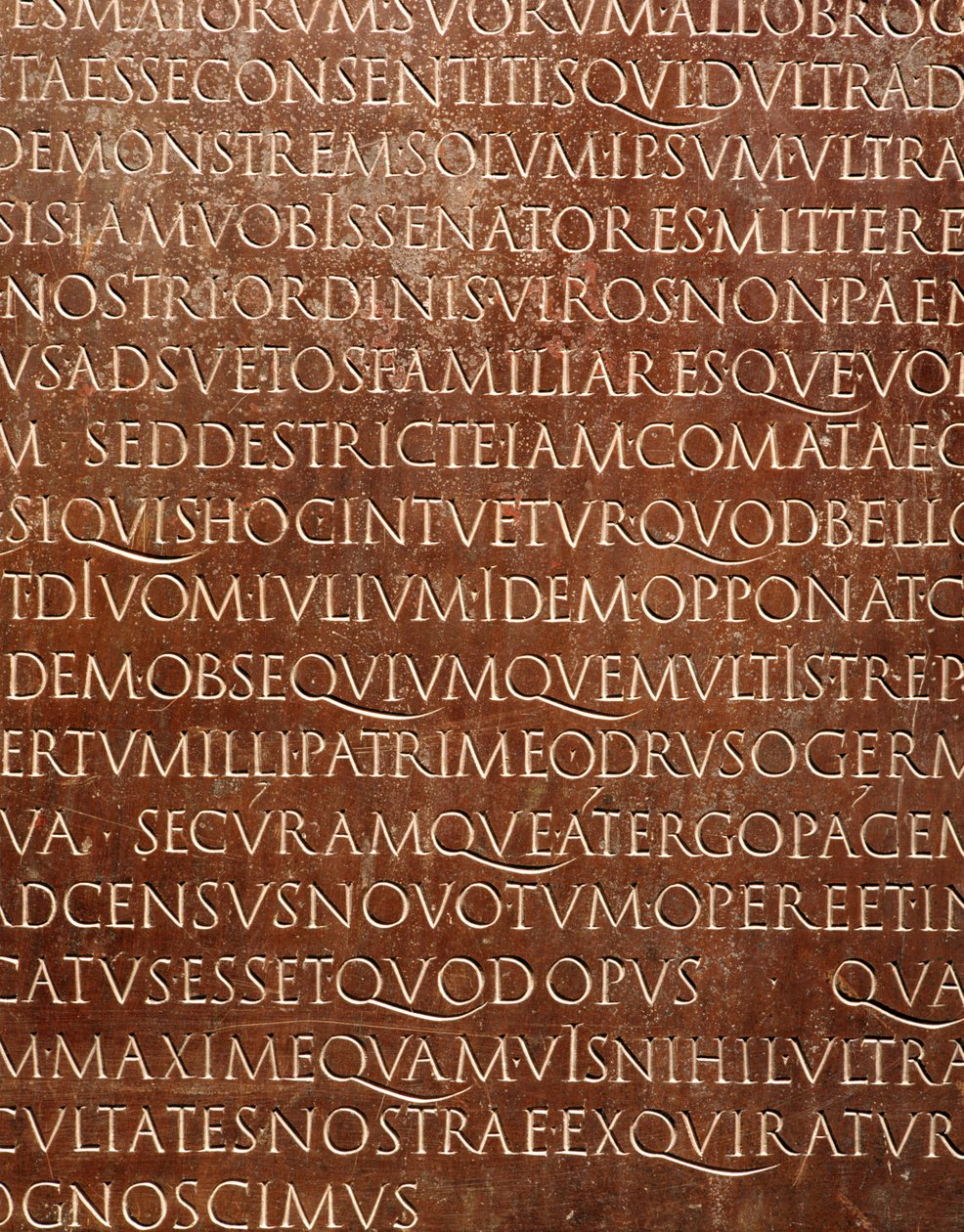 A Lyon Tablet (részlet), i.sz. 48 körül (bronz) alkotó: Gallo Roman