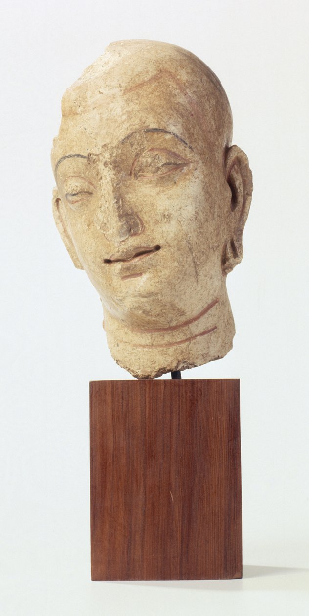 Szerzetes, Kushan-dinasztia, i.sz. 100-400 (stukkó) alkotó: Gandhara School