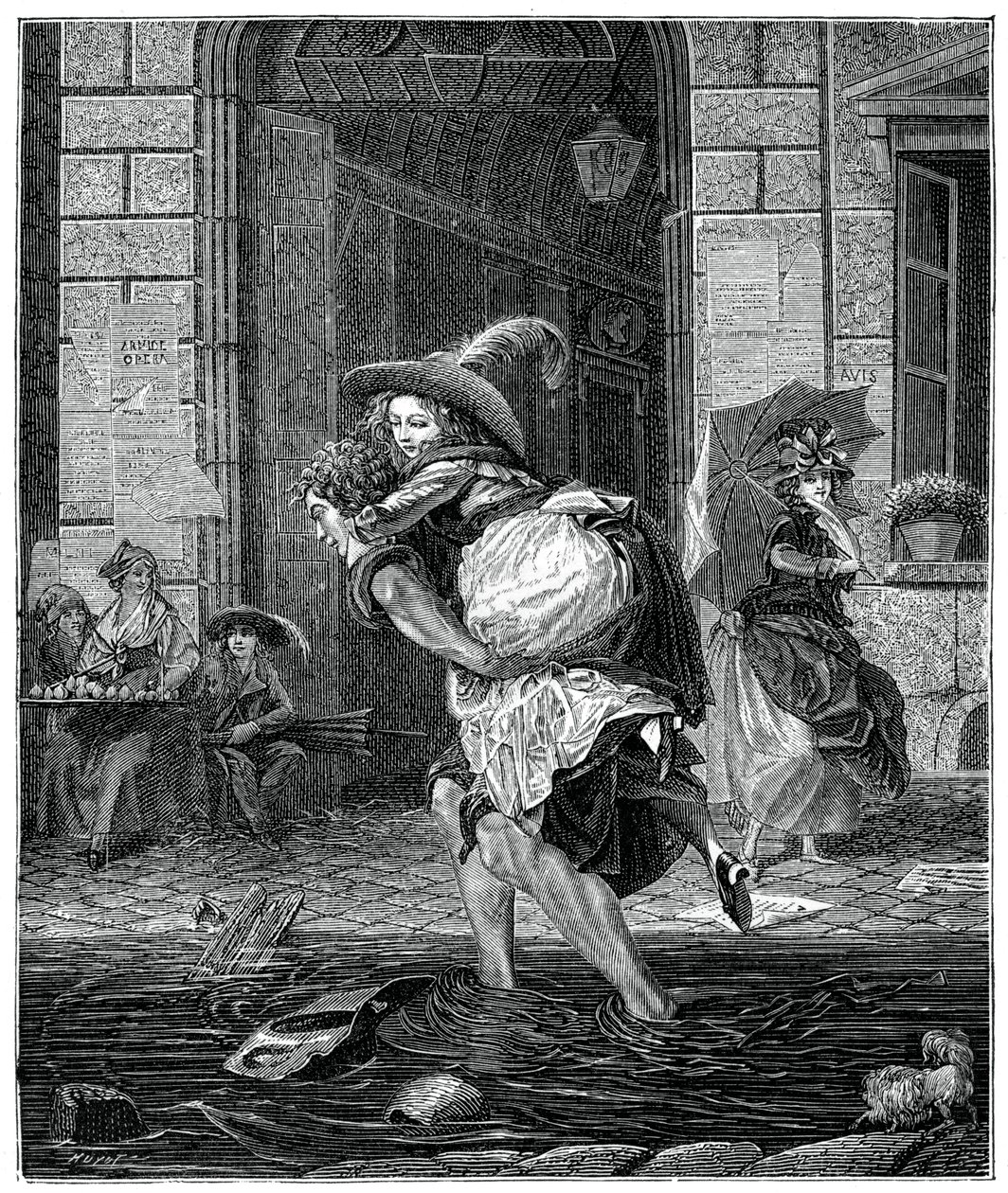 Passage Through The Storm, 1885. alkotó: Garnier