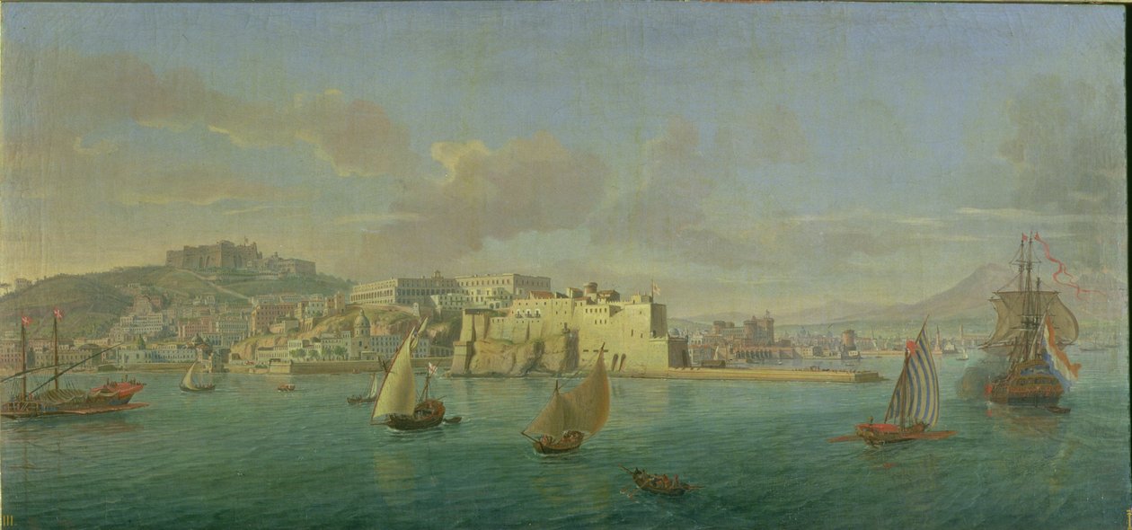 Kilátás Nápolyra alkotó: Gaspar van Wittel