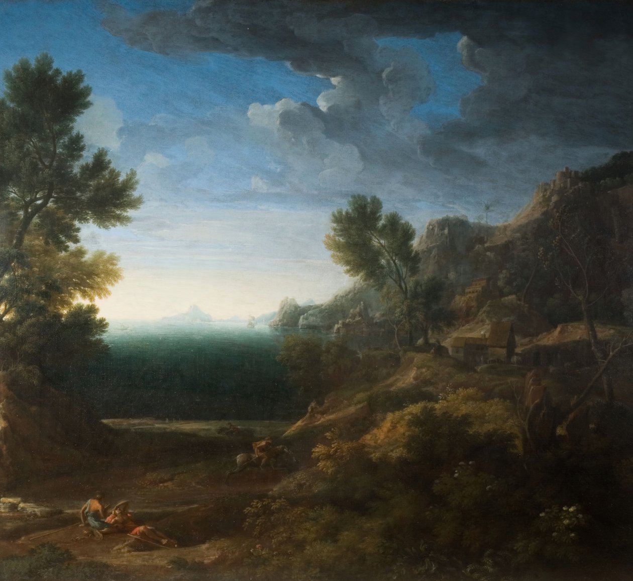 Klasszikus táj, 1670. alkotó: Gaspard Dughet