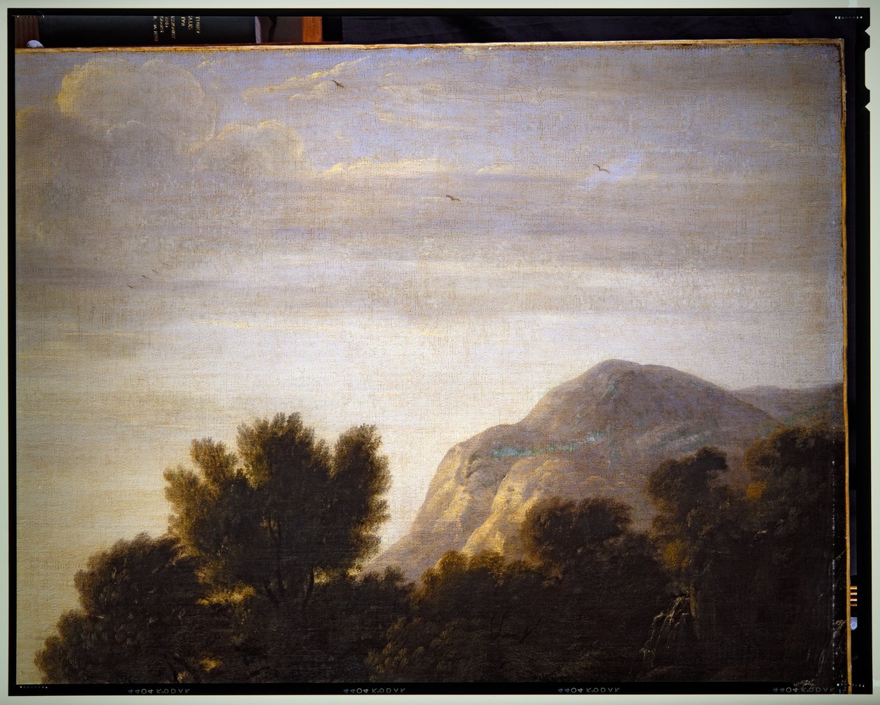 Olasz táj, részlet, dátum nélküli alkotó: Gaspard Poussin Dughet