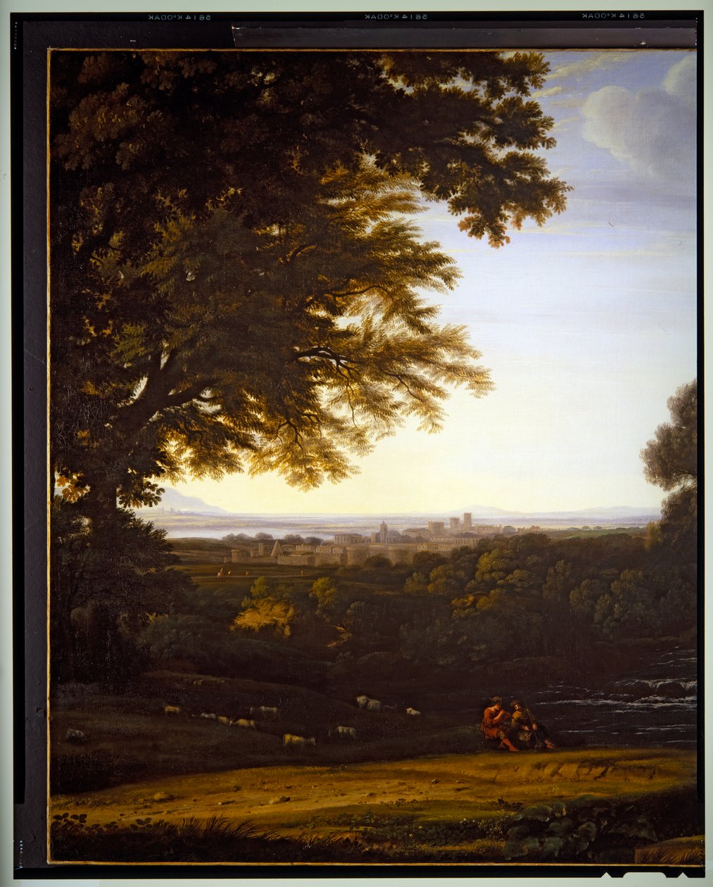Olasz pásztortáj, részlet, dátum nélküli alkotó: Gaspard Poussin Dughet