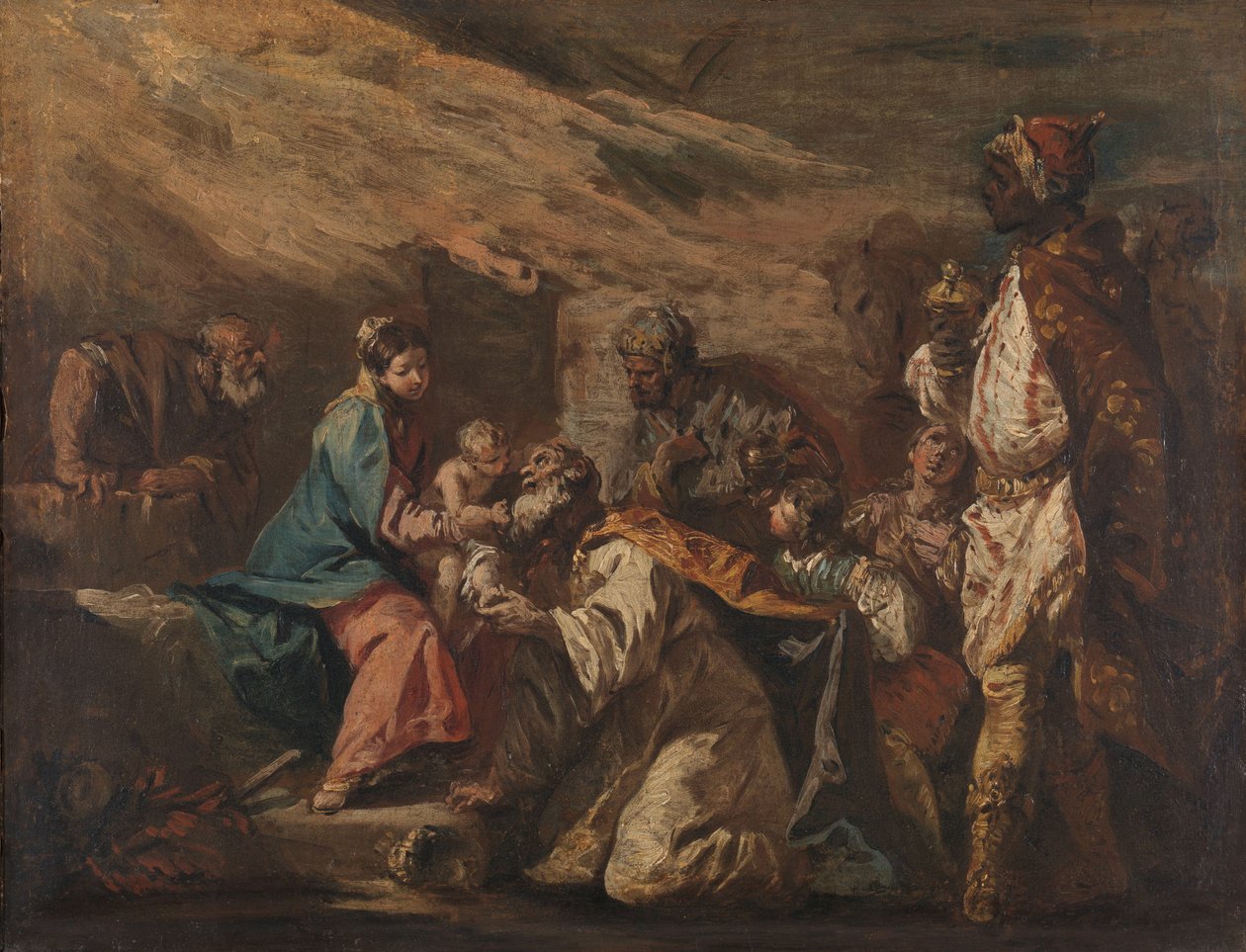 A mágusok imádása alkotó: Gasparo Diziani (attributed to)