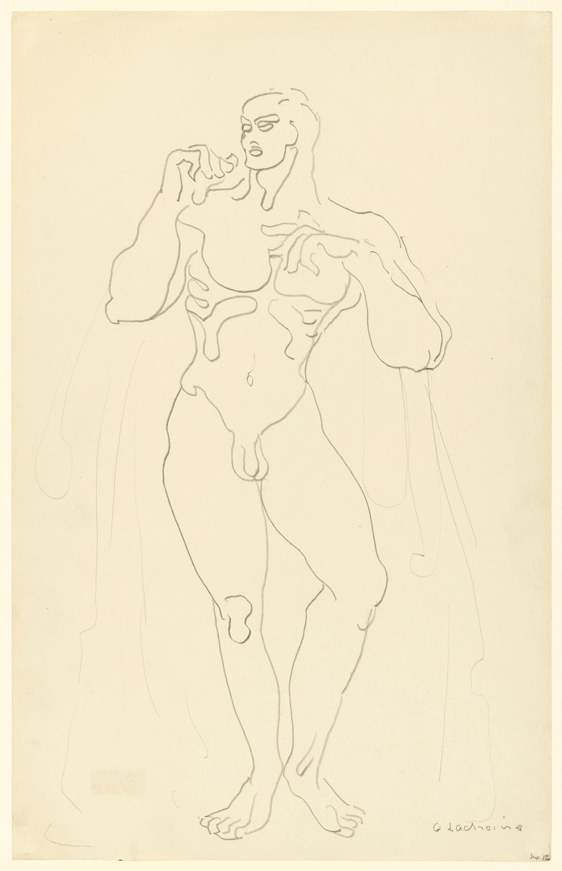 Férfi akt 12. sz alkotó: Gaston Lachaise