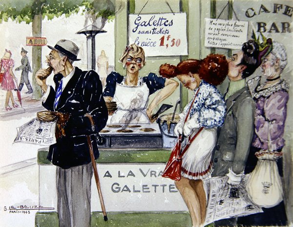 A Real Galette-ben alkotó: Gaston Le Beuze