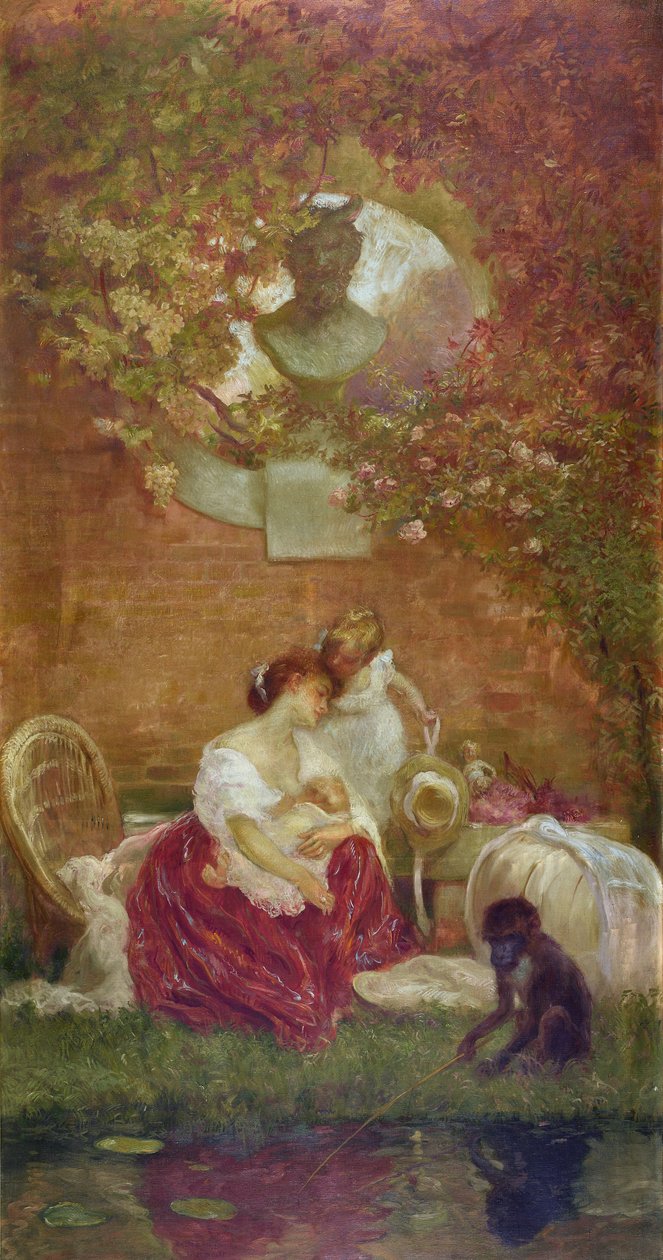 Anyaszerelem (festmény) alkotó: Gaston de la Touche