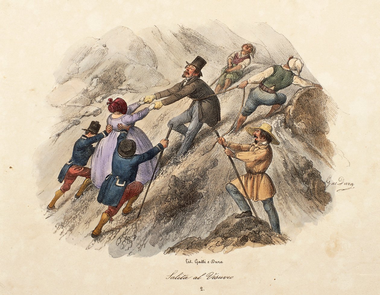 Mászás a Vezúvra alkotó: Gatti and Dura
