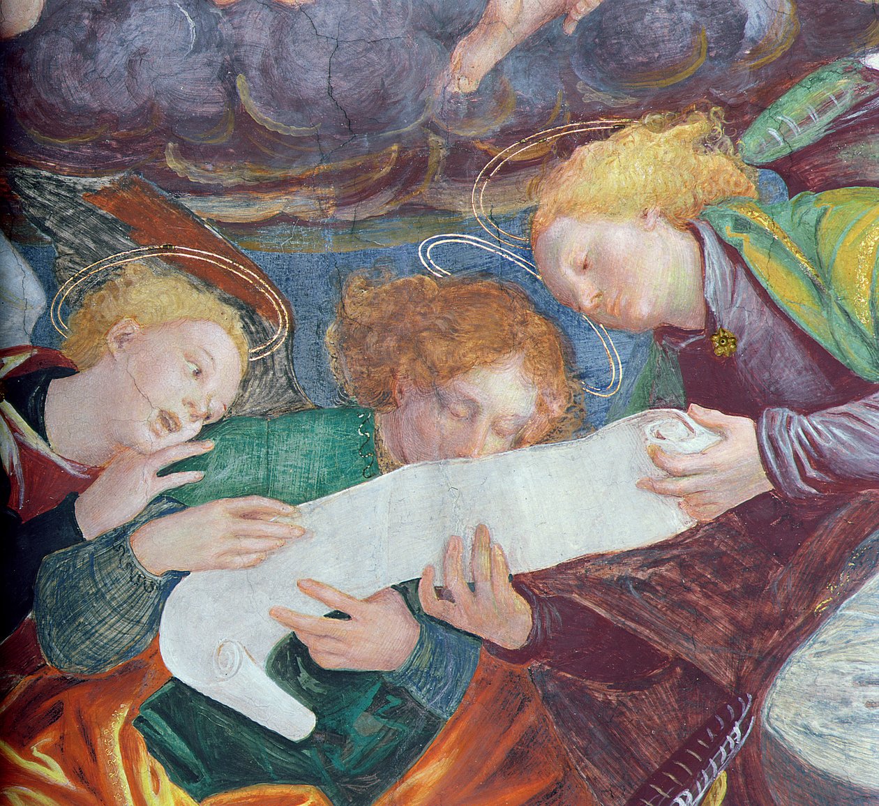 The Concert of Angels, 1534-36 (részlet) (lásd: 175762) alkotó: Gaudenzio Ferrari