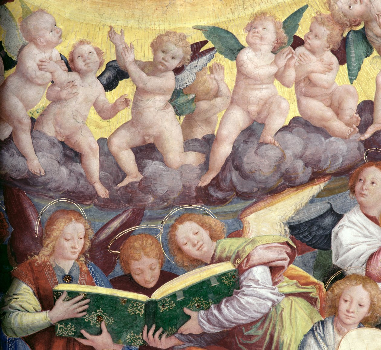 The Concert of Angels, 1534-36 (részlet) (lásd: 175762) alkotó: Gaudenzio Ferrari