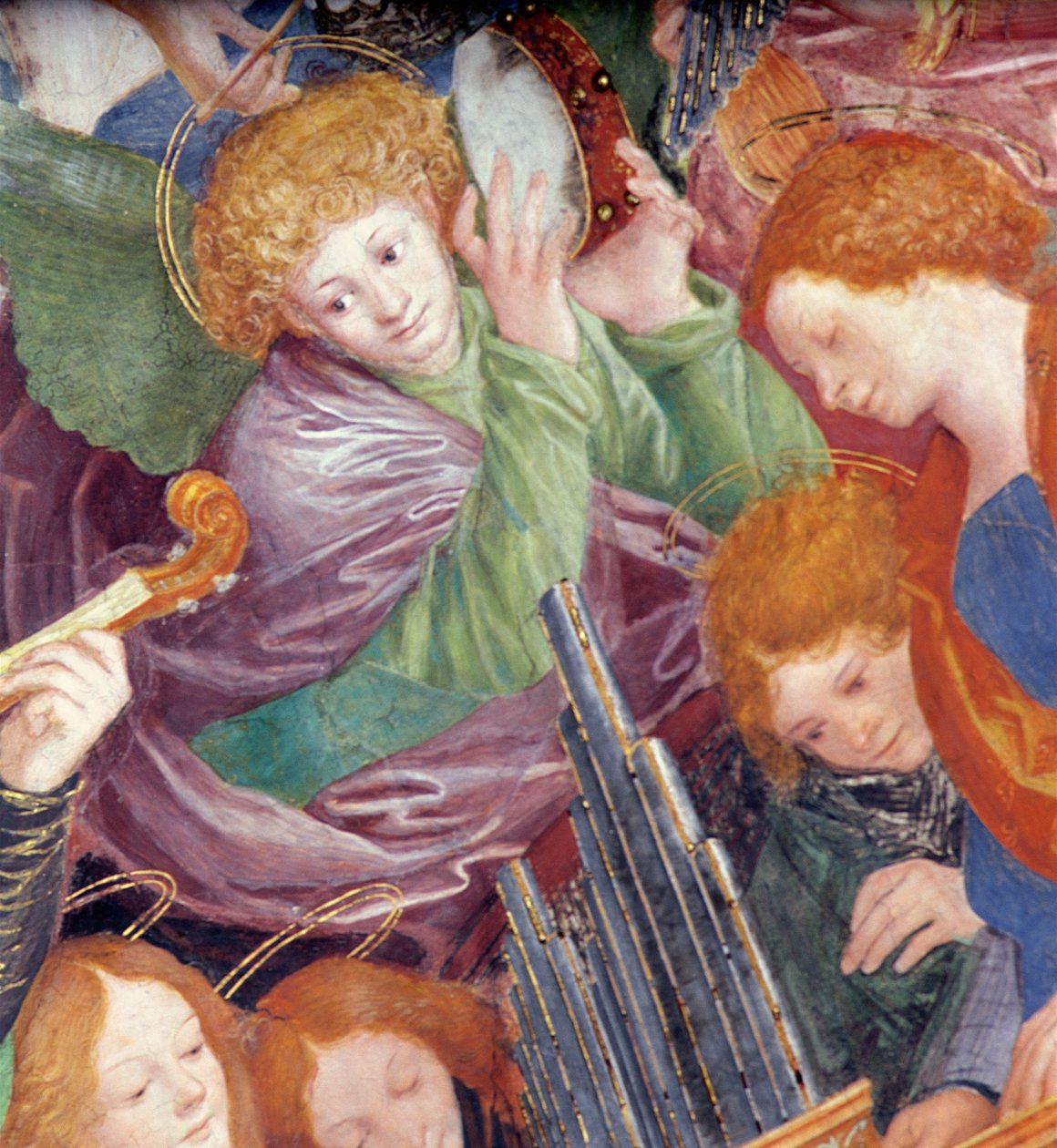 The Concert of Angels, 1534-36 (részlet) (lásd: 175762) alkotó: Gaudenzio Ferrari