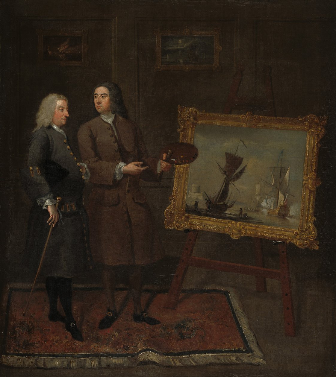 Thomas Walker és Peter Monamy, 1735 körül alkotó: Gawen Hamilton