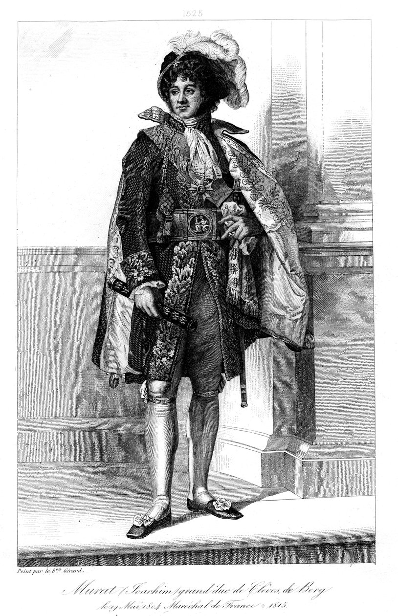 Joachim Murat 1767-1815, Franciaország marsallja, 1839. alkotó: Geille