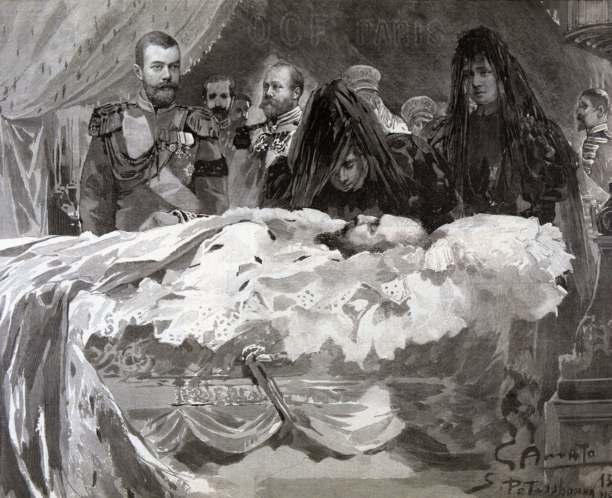 Sándor cár halála, 1894. nov. alkotó: Gennaro Amato