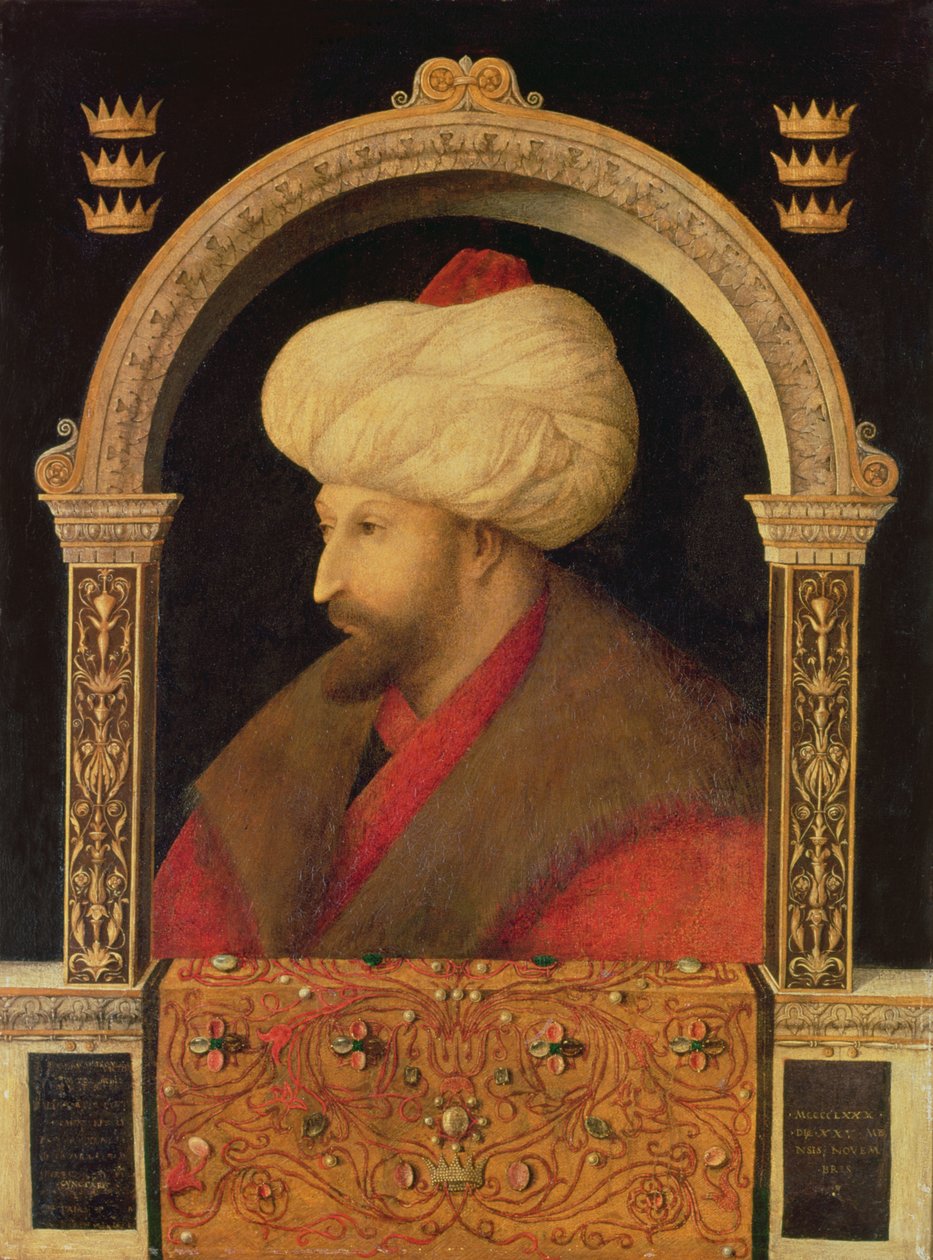 II. Mehmet szultán (1432-81) 1480 alkotó: Gentile Bellini