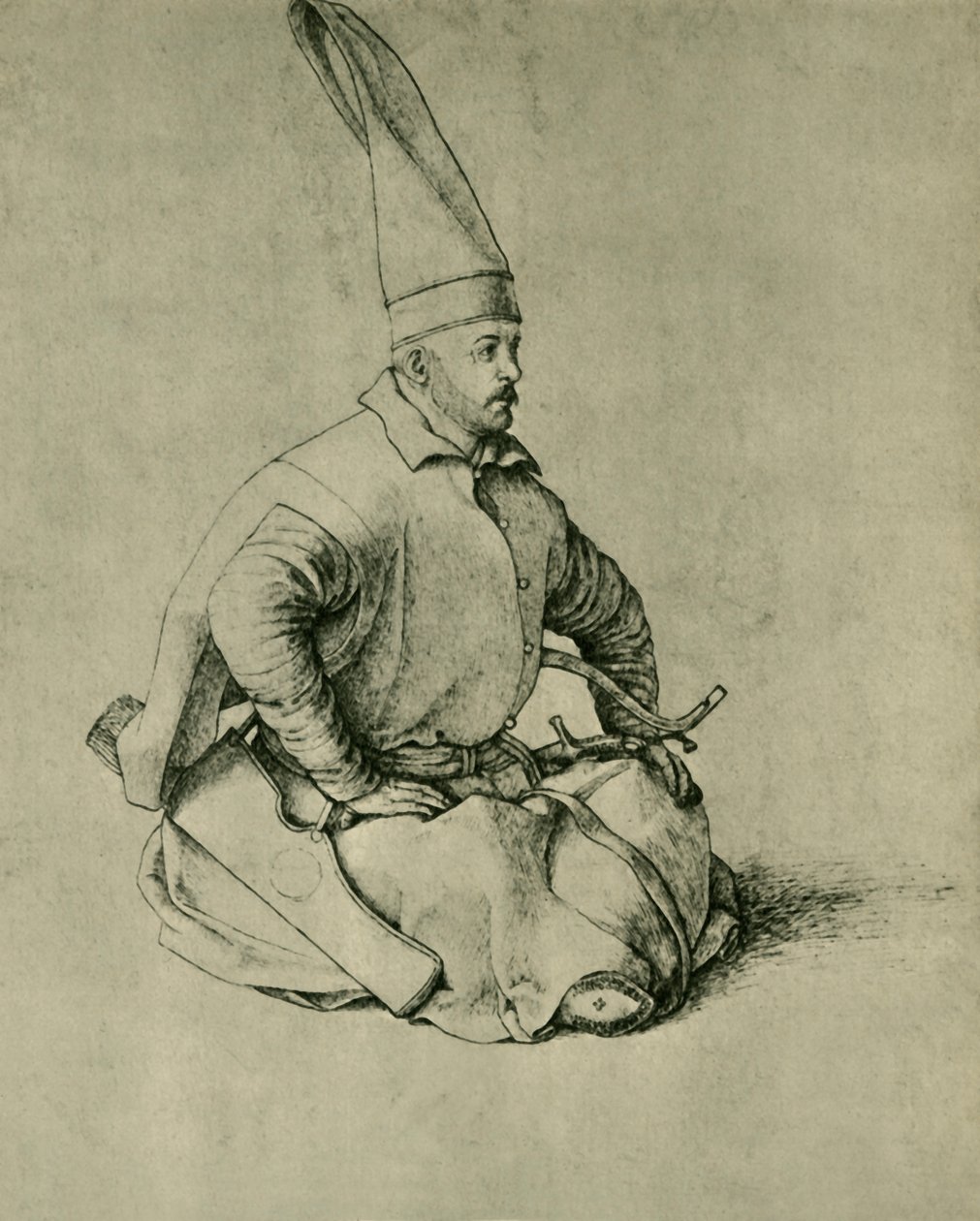 Török janicsár, 1479-1481, 1943. alkotó: Gentile Bellini