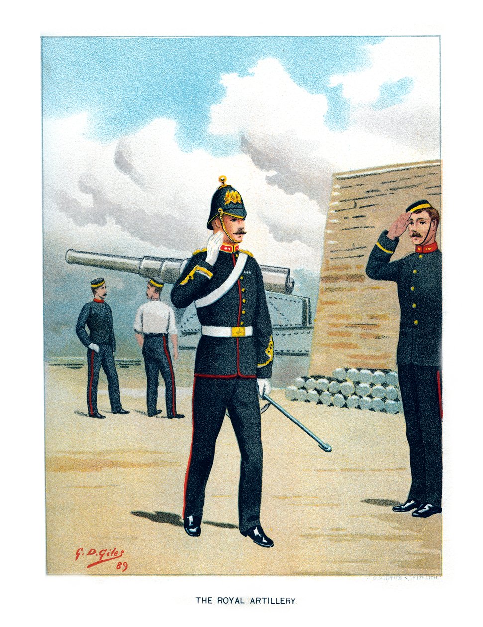 A Királyi Tüzérség, 1890. alkotó: Geoffrey Douglas Giles