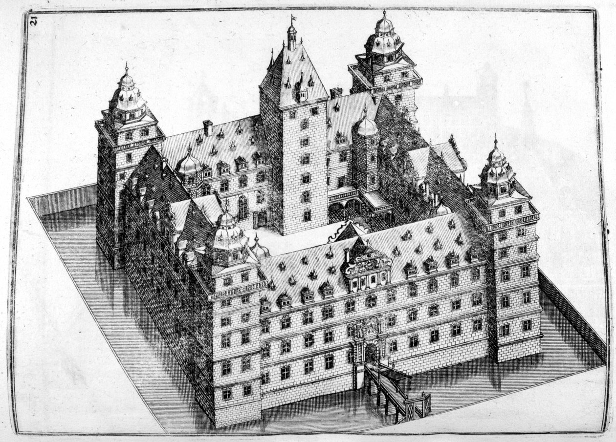 Kastélyterv, 1664 alkotó: Georg Andreas Bockler