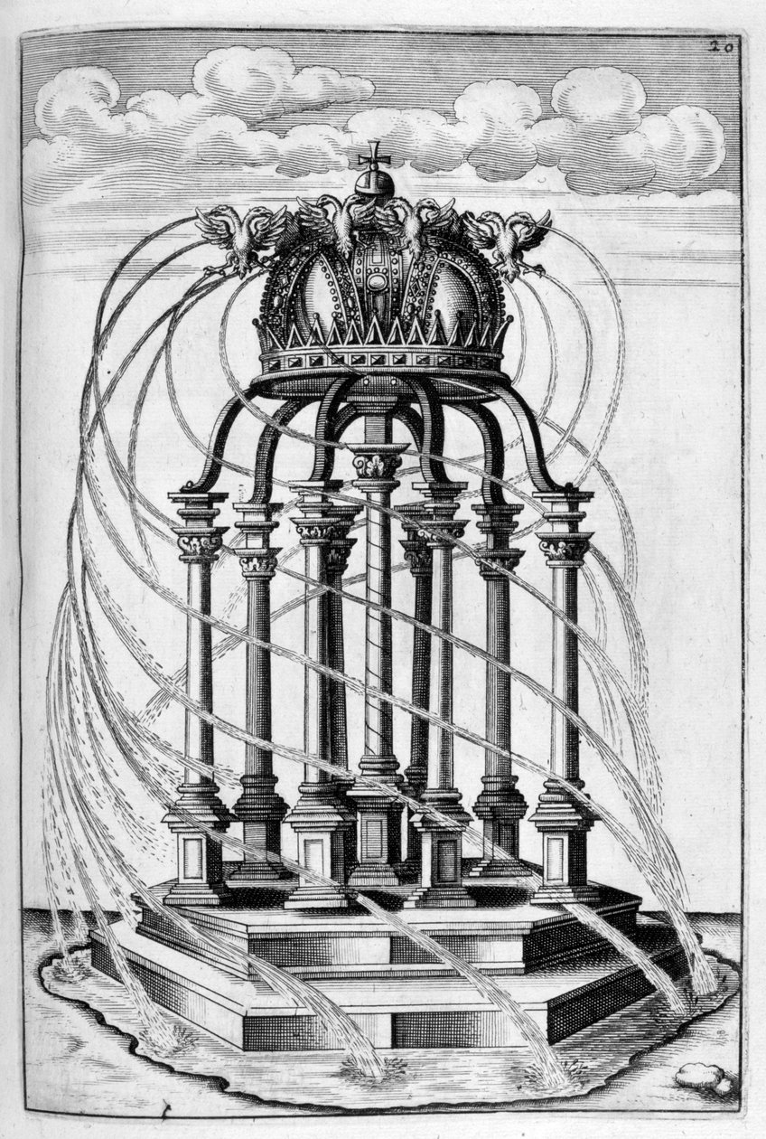 Szökőkútterv, 1664 alkotó: Georg Andreas Bockler