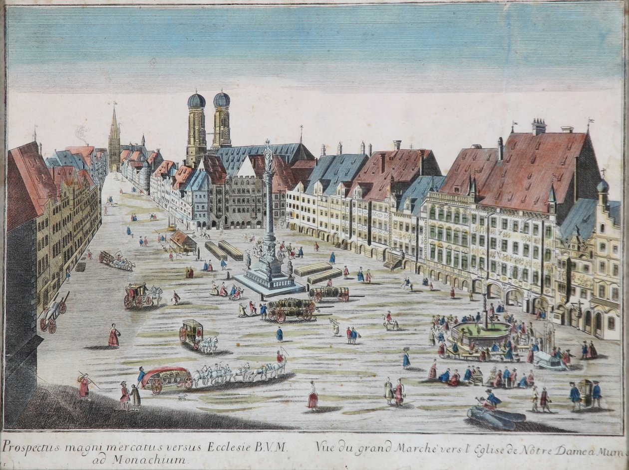 Peep-box kép München Marienplatz Z alkotó: Georg Balthasar Probst