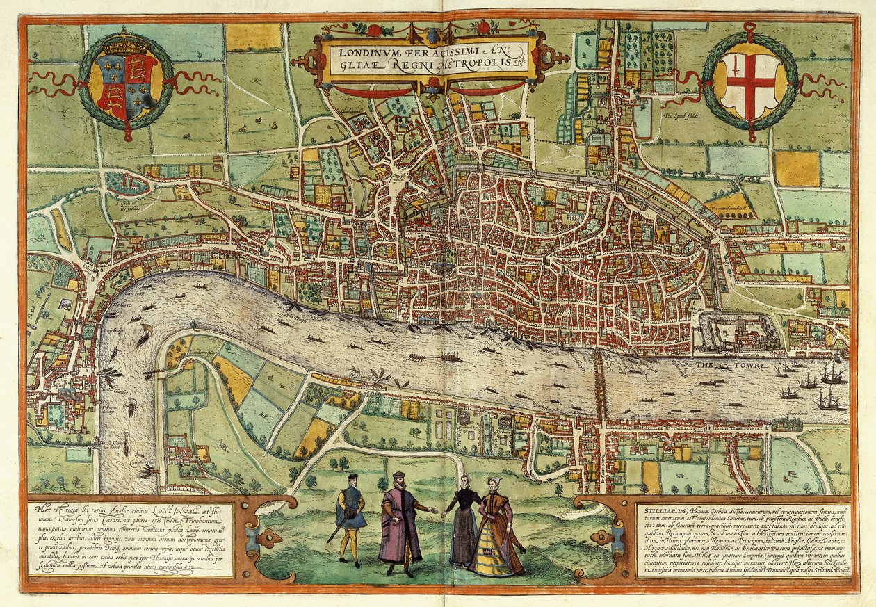 Londoni kilátás, 1613 alkotó: Georg Braun