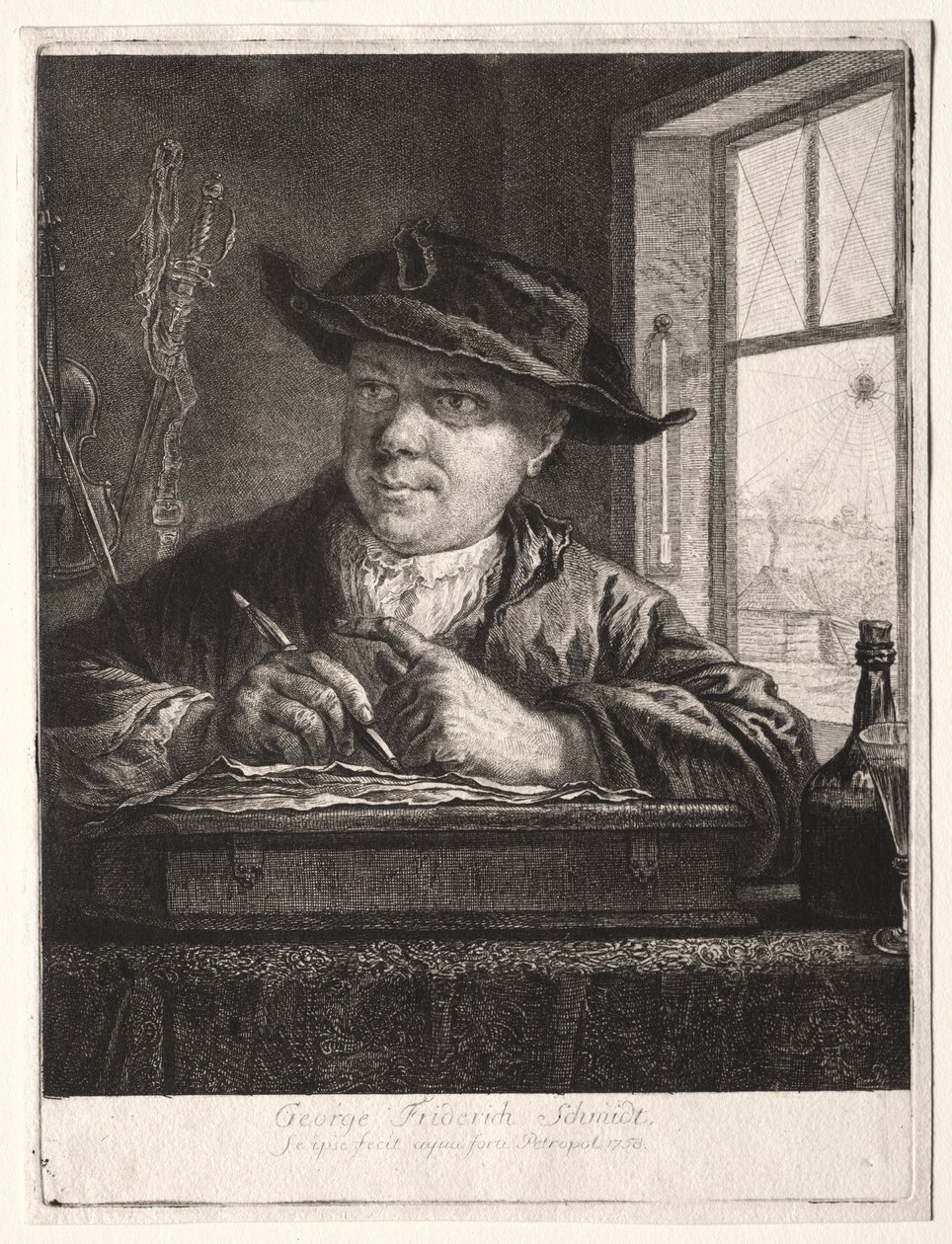 Önarckép. alkotó: Georg Friedrich Schmidt