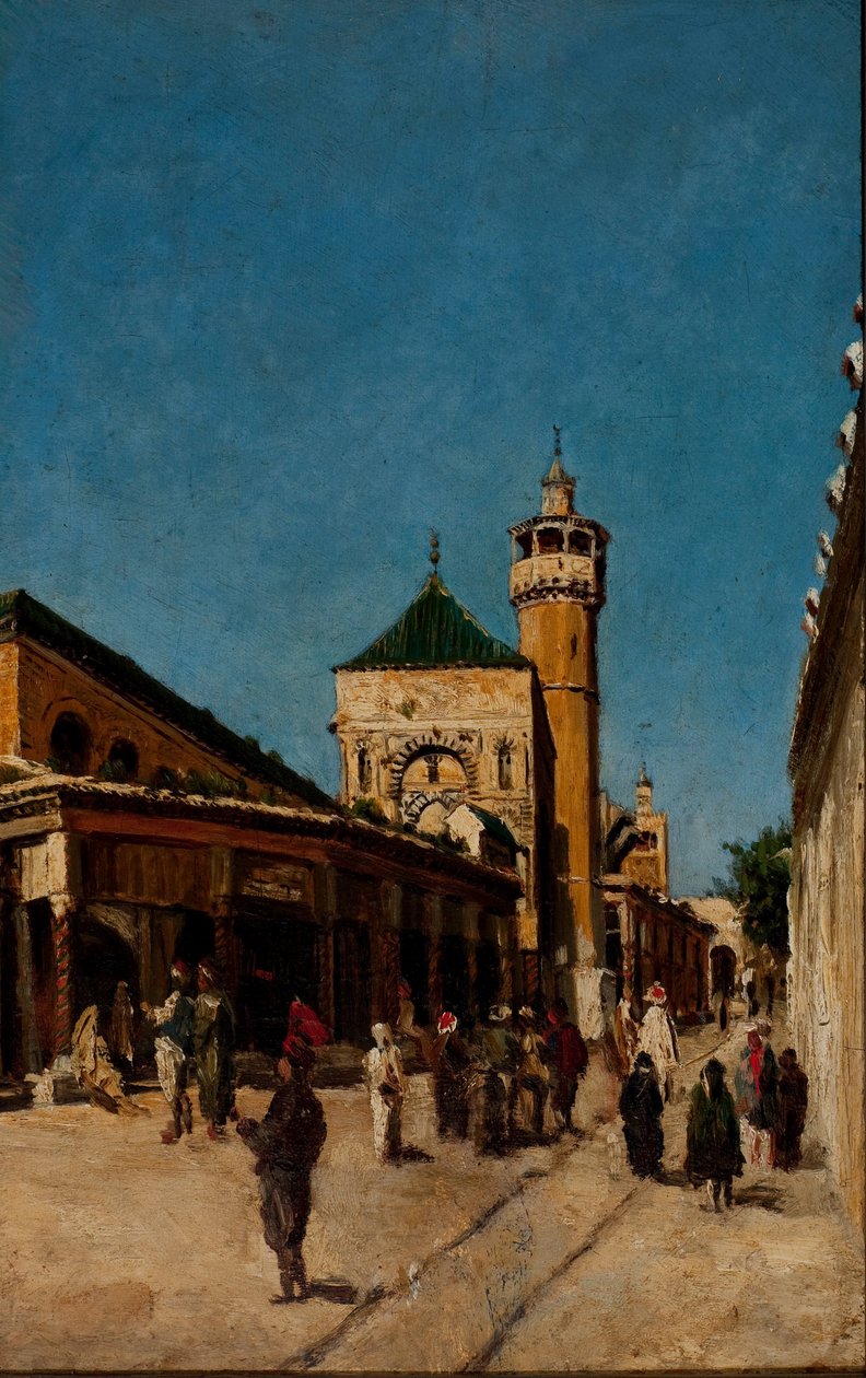 Utca Tuniszban alkotó: Georg Grimm