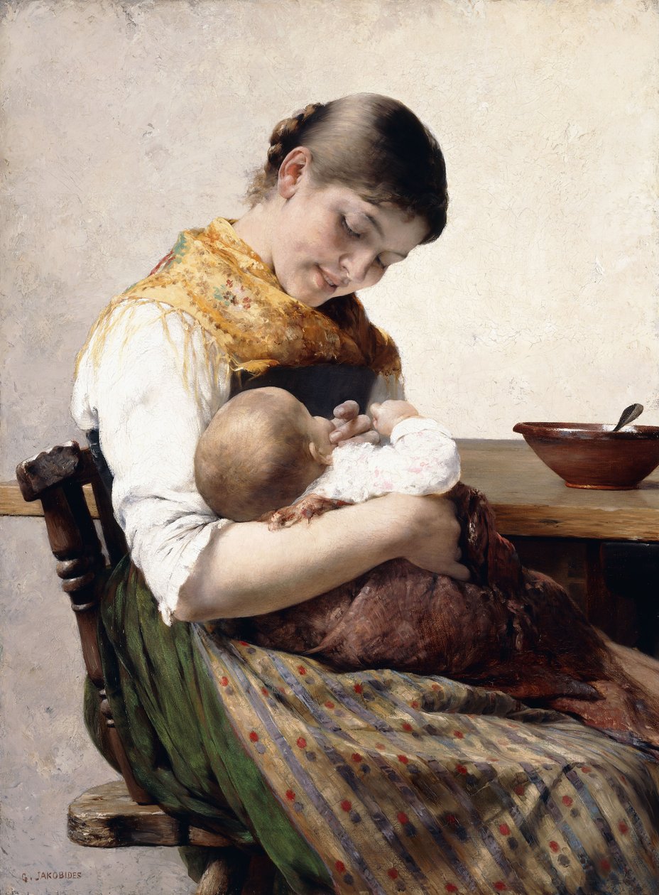 Anya és gyermek alkotó: Georg Jacobides