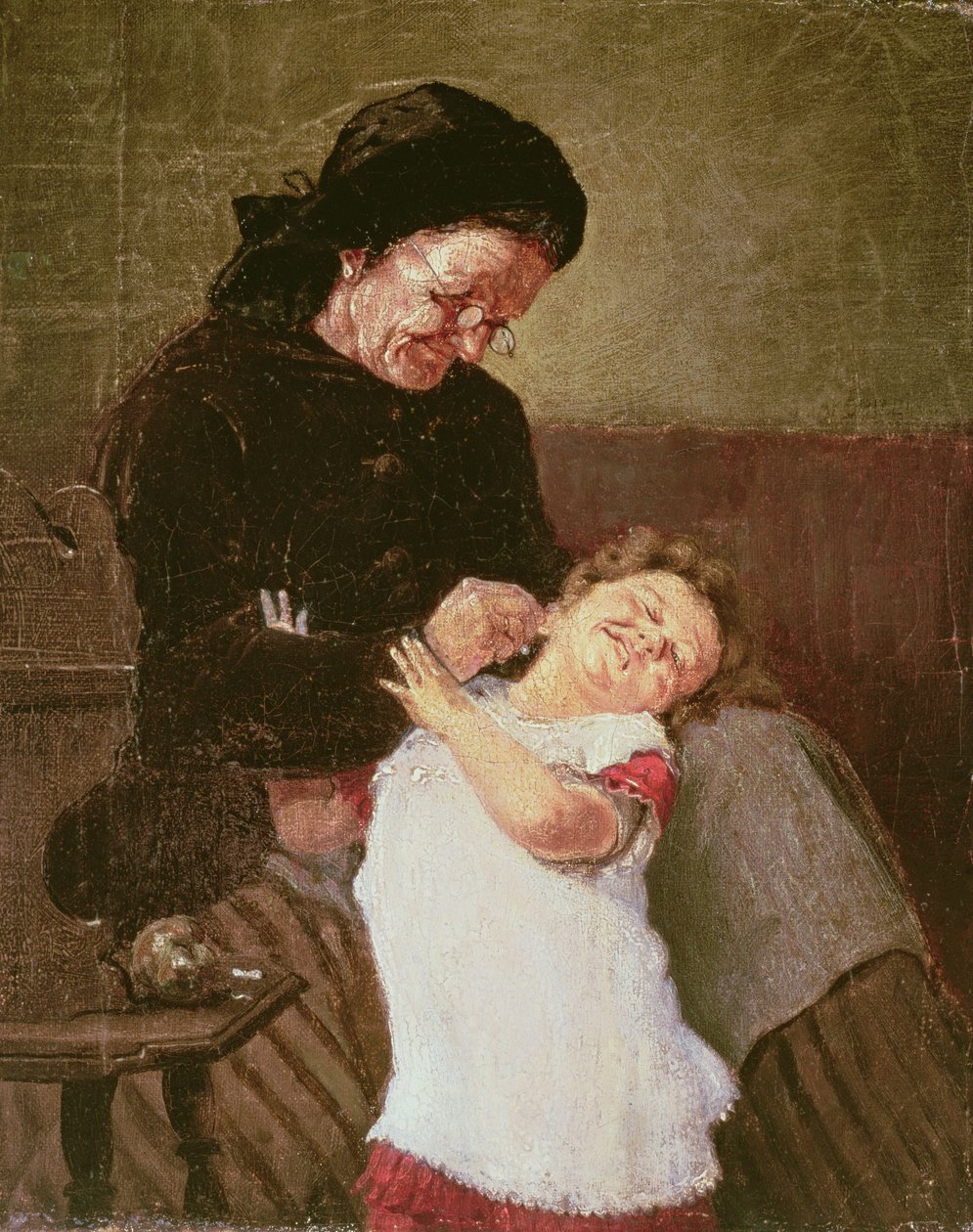 The Naughty Girl (olaj, vászon) alkotó: Georg Jakobides