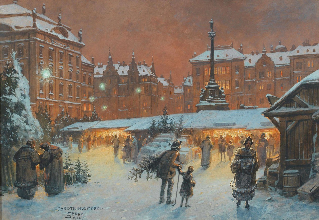 Karácsonyi vásár, 1922. alkotó: Georg Janny