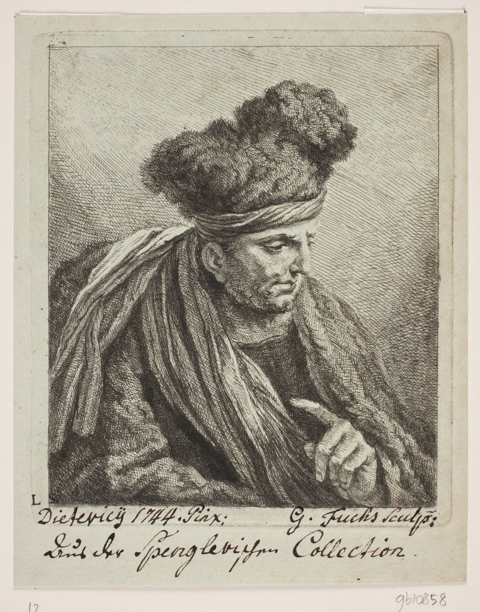 Egy turbános férfi alkotó: Georg Mathias Fuchs