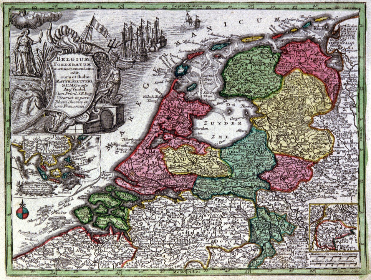 Map of Holland alkotó: Georg Matthäus Seutter