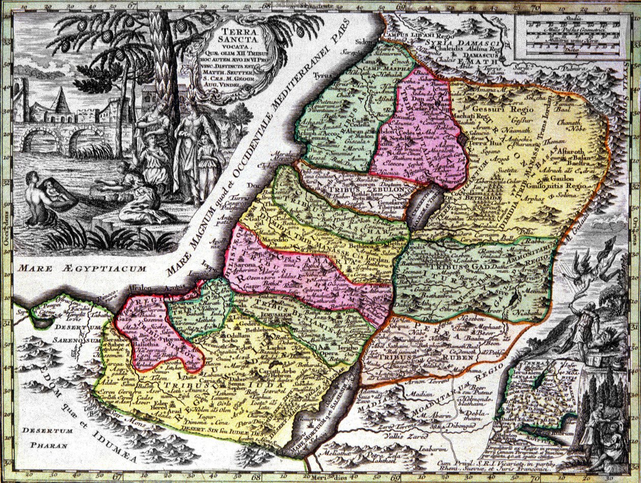 A Szentföld (Palesztina) alkotó: Georg Matthäus Seutter