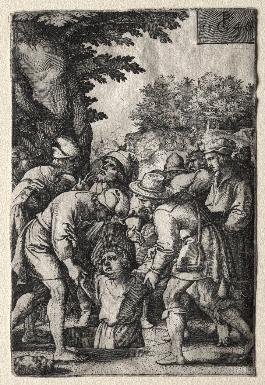 József kútba süllyesztette alkotó: Georg Pencz