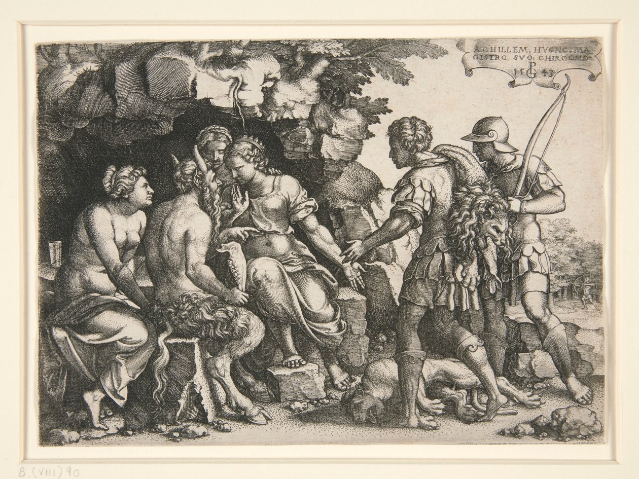 Thetis és Chiron alkotó: Georg Pencz