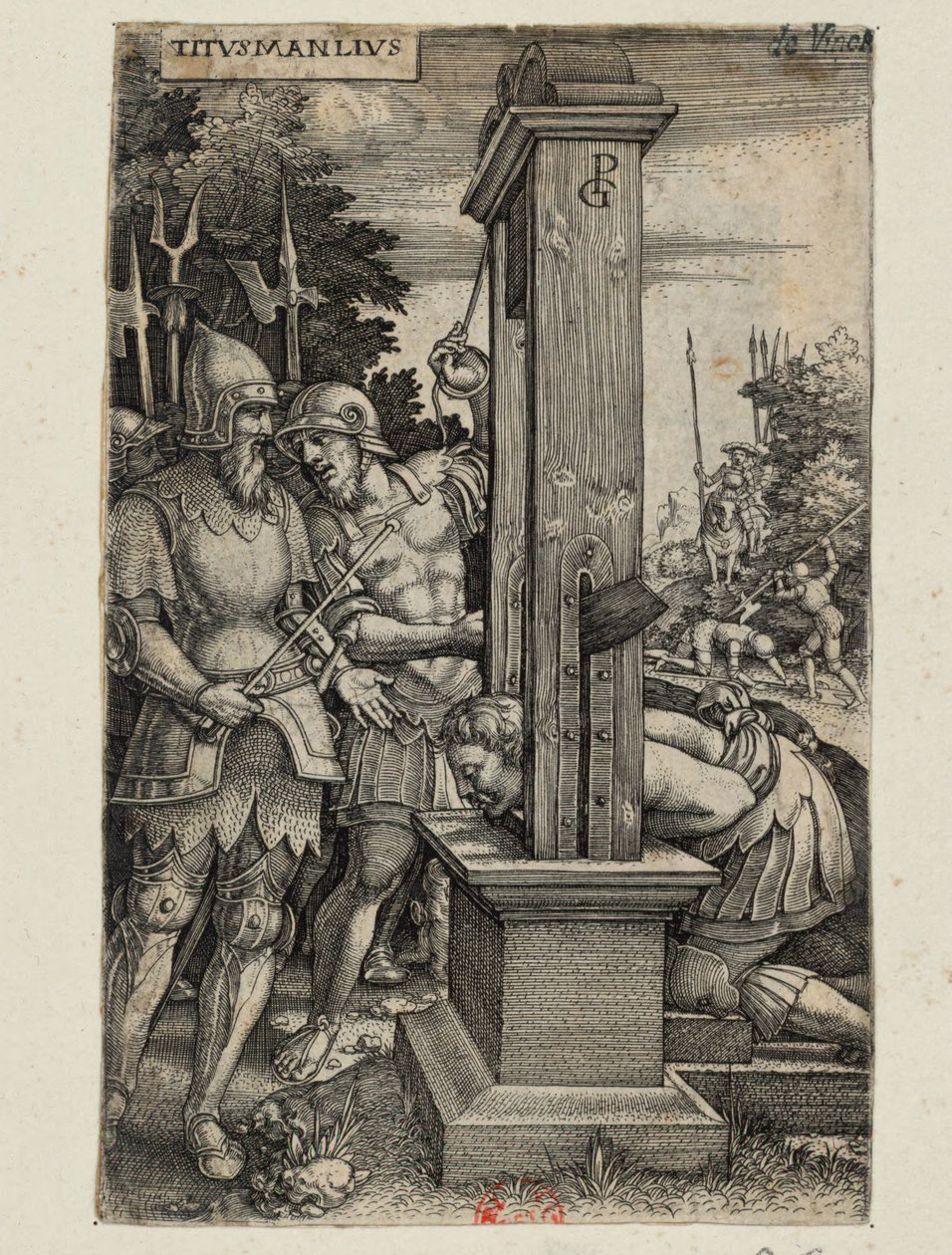 Titus Manlius, 1535 körül alkotó: Georg Pencz