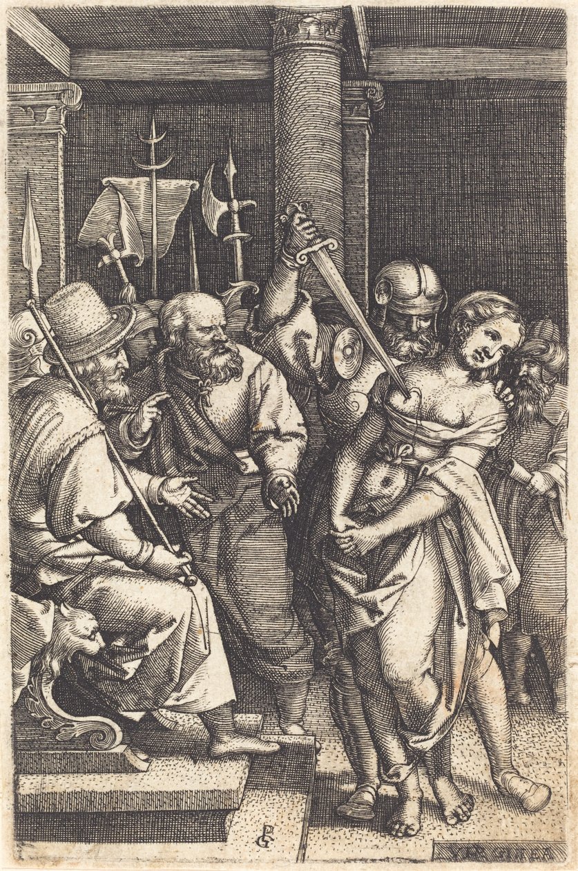 Virginius megöli a lányát alkotó: Georg Pencz