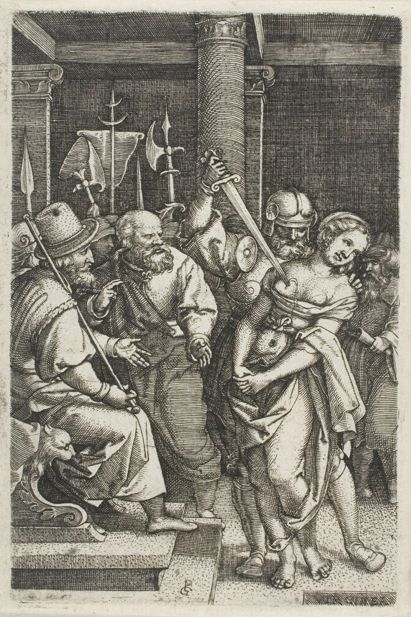 Virginius megöli a lányát alkotó: Georg Pencz
