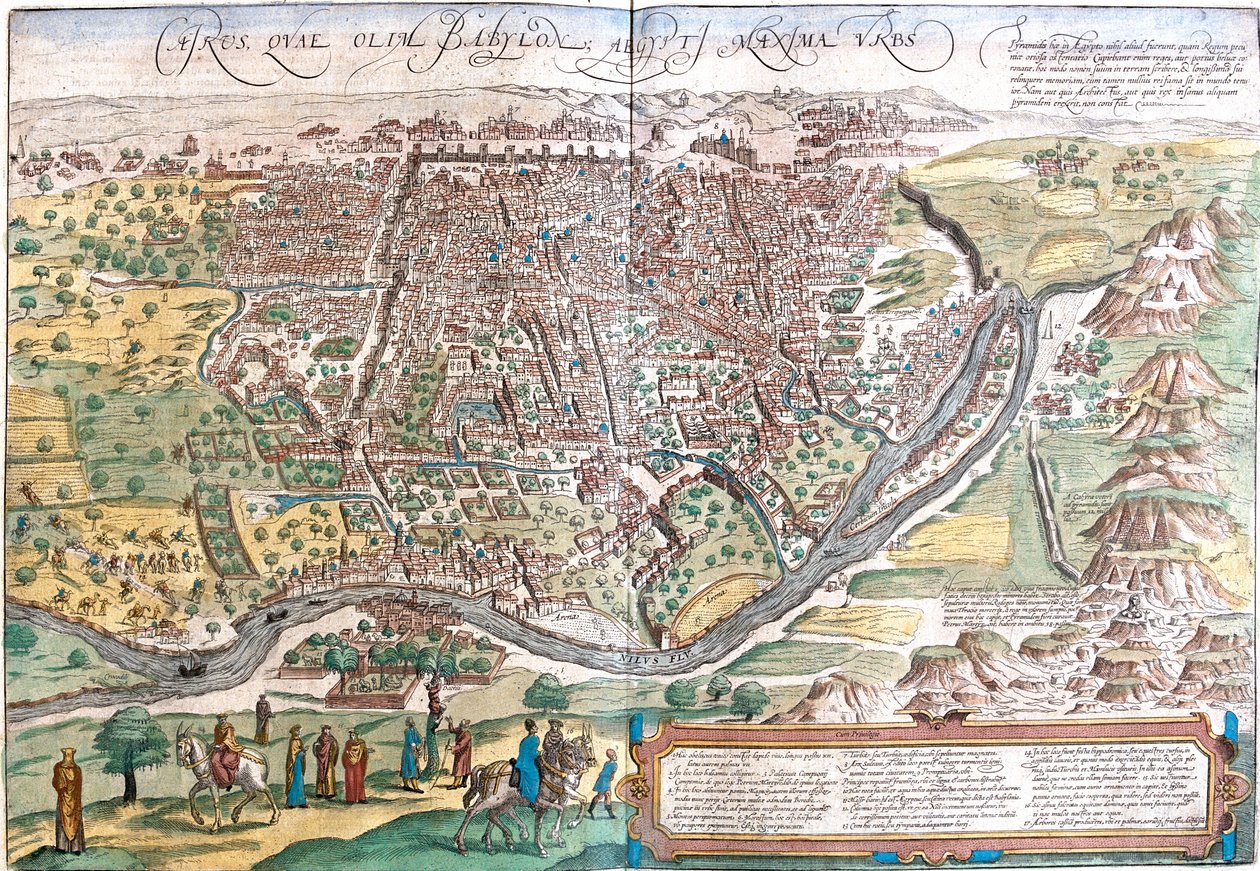Kairó, Egyiptom alkotó: Georg and Hogenberg Franz (1535 90) Braun