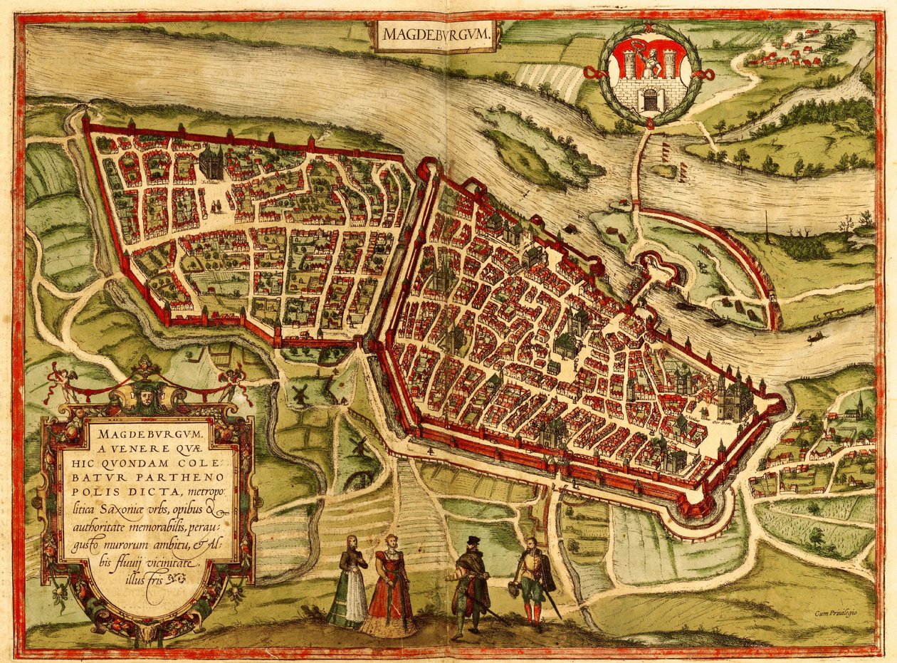 Magdeburg, Németország alkotó: Georg and Hogenberg Franz (1535 90) Braun
