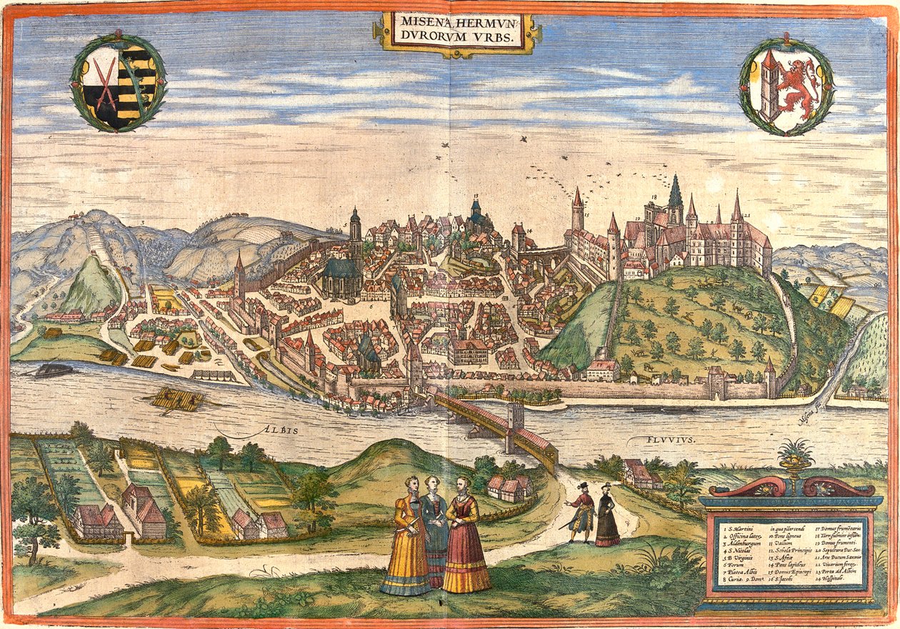 Meissen, Németország alkotó: Georg and Hogenberg Franz (1535 90) Braun