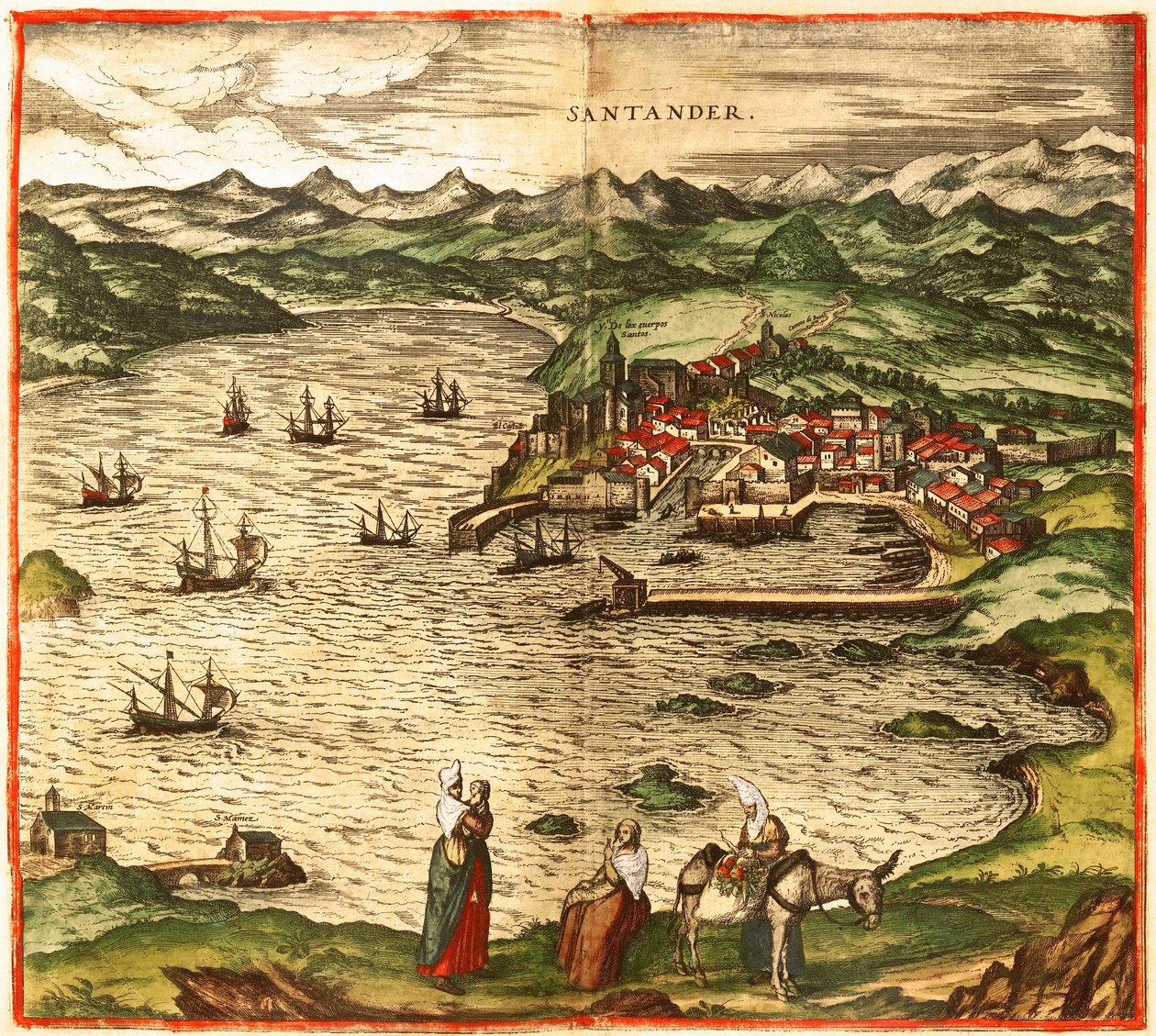 Santander alkotó: Georg and Hogenberg Franz (1535 90) Braun