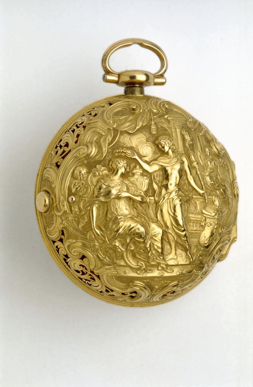 Arany páros tokozású hengeres óra negyed ismétléssel, George Graham, 1744 (arany) (lásd még 1217830) alkotó: George , Moser, George Michael and Ward, John Graham