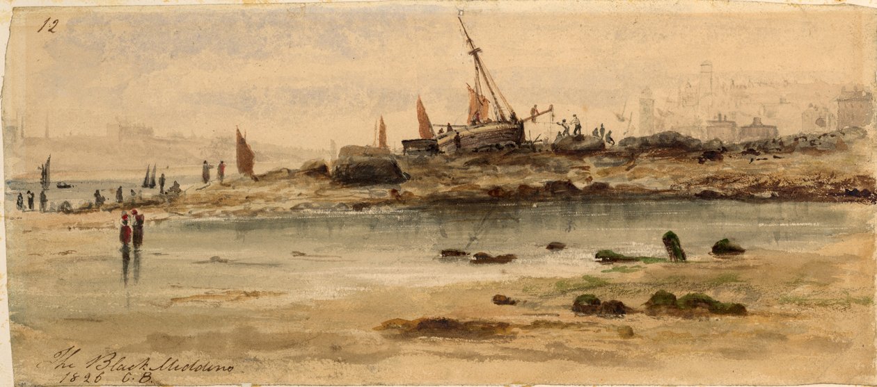 The Black Middens, North Shields alkotó: George Balmer