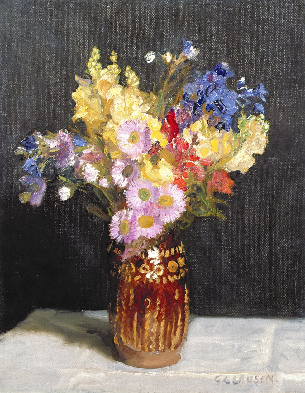 Őszi virágok alkotó: George Clausen