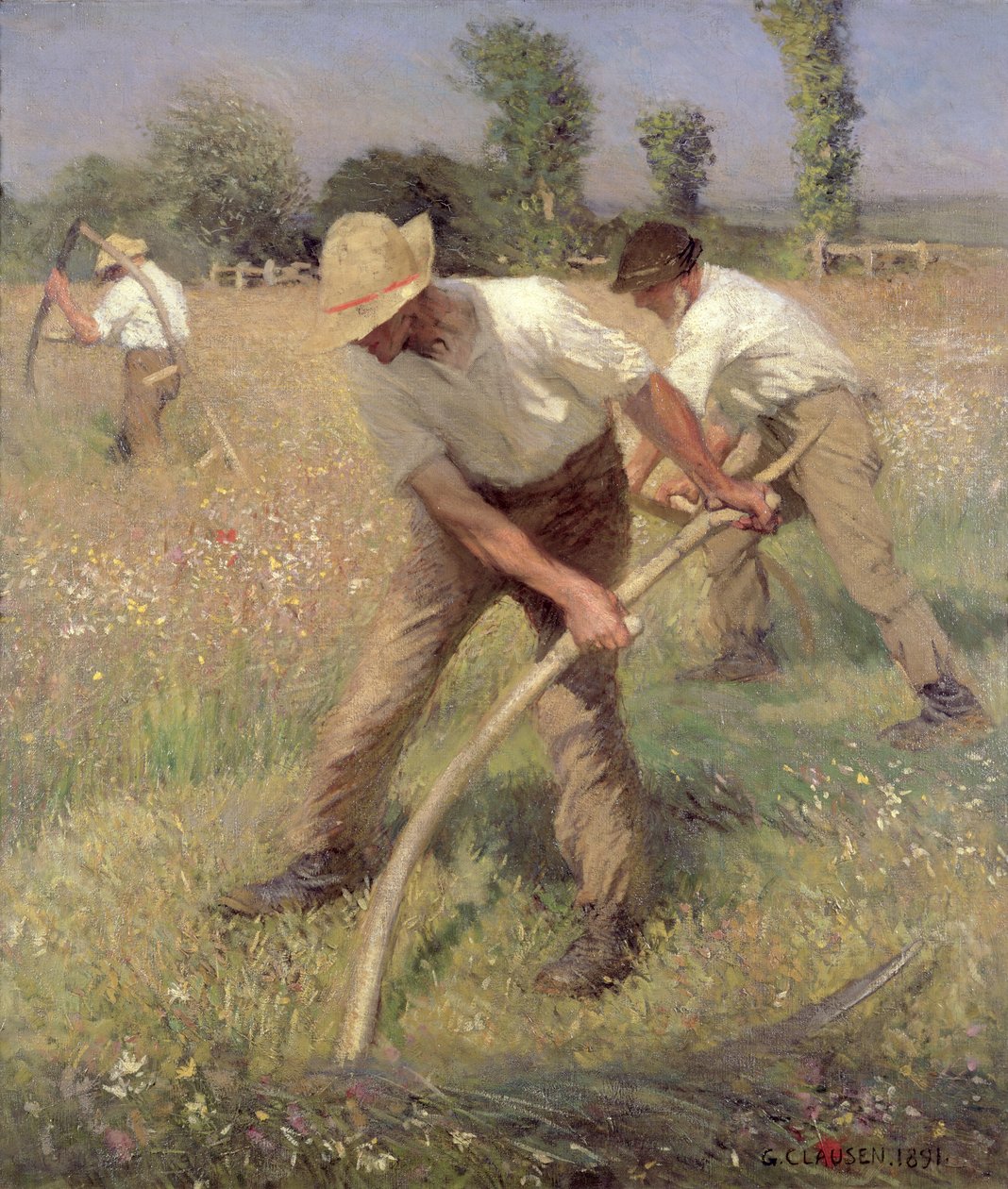 A kaszálók, 1891 alkotó: George Clausen