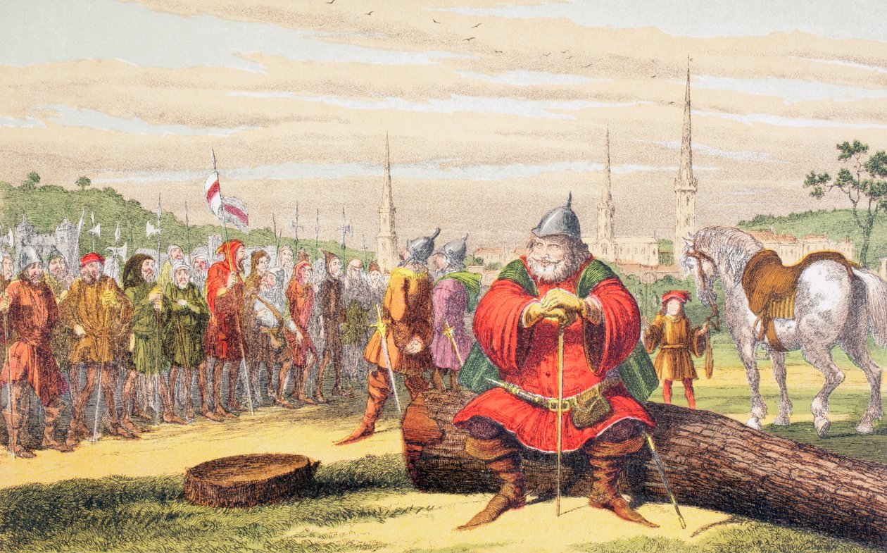 Flastaff beszéde, 1890 alkotó: George Cruikshank